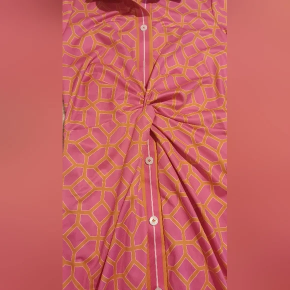 SOLD Gretchen Scott Twist & Shout Dress - Lucy In The Sky With Diamonds Size S - Picture 3 of 4